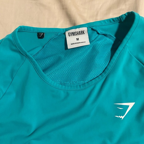 Gymshark Long Sleeve - Crop Top - Teal/Blue - Size Medium - Picture 2 of 2